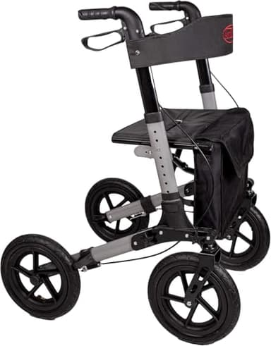 Antar Reise-Rollator mit Luftbereifung, mehrfach faltbar für den Transport. AT51036