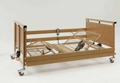 Burmeier Pflegebett Allura II 120, mit Holzseitengitter