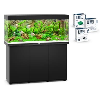 JUWEL Aquarium Rio 240 Kombination schwarz Premium-Bundle