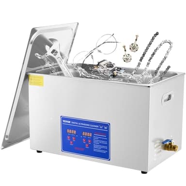 VEVOR 30 L Ultraschallreinigungsgerät Ultraschallreiniger mit Heizung 600 W Ultraschallreiniger aus Edelstahl Ultraschall Reinigungsgerät für Brillen Schmuck Zahnprothesen Münzen usw.