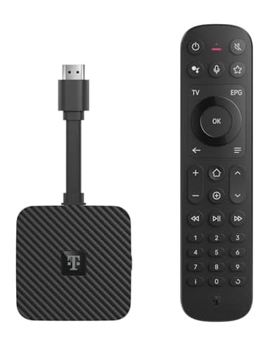 MagentaTV Stick 2. Gen. | Fernsehen & Streaming über WLAN I MagentaTV mit 160 HD-Sendern, 4K UHD, HDR, live & zeitversetzt | Streaming-Dienste (Netflix, Disney+, RTL+, DAZN, Wow) & Google Play Store
