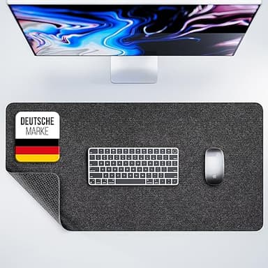 MYMIND® Schreibtischunterlage Filz [Rutschfest] 100x40cm - Premium antirutsch XXL Mauspad - Schreibunterlage für Homeoffice - Schreibtisch Unterlagenmatte - Desk Mat - Schreibtisch Unterlage Büro