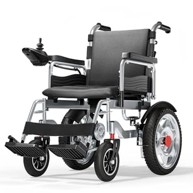 HOMYKING Rollstuhl Elektrisch Faltbar, Leicht Elektrorollstuhl, Erwachsene Elektrische Rollstühle, Elektromobil Klappbar Für Senioren, Faltbarer Elektro rollstuhl, Mobilitätsroller für 25 Kilometer