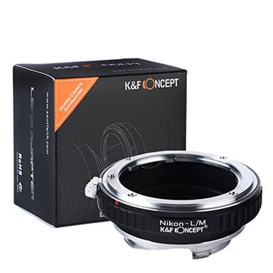 K&F CONCEPT Nikon-L/M Objektivadapter Adapterring Objektiv Adapter Ring für Nikon Mount Objektiv auf Leica M Mount Kamera