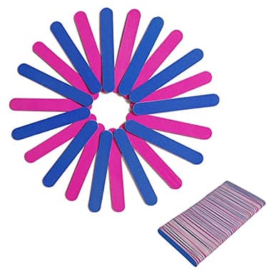 100 Stück Mini-Nagelfeilen, doppelseitig, Körnung 180/240, tragbar, professionell, Emery Boards Nagelfeile, Werkzeug zum Stylen der Nägel für Zuhause und Salon