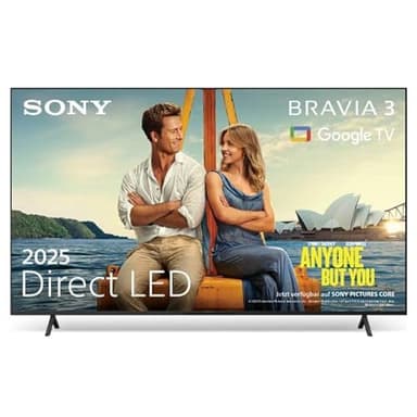 Sony BRAVIA 3 - Direct LED 65 Zoll Fernseher (K65S32), X-Balanced Speaker, Dolby Vision/Atmos, IMAX Enhanced, Google TV (2025), Google Cast, Apple AirPlay 2, Eco Dashboard 2, Game Menu 2, Smart TV