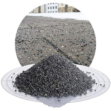 Schicker Mineral Diabas Streusplitt grau 1-3 mm 25 kg, umweltfreundliches Streumittel, gegen Rutschgefahr auf Eis und Schnee, salzfrei, sehr robust, mehrfach verwendbar, hohe Haftung, Trittsicherheit