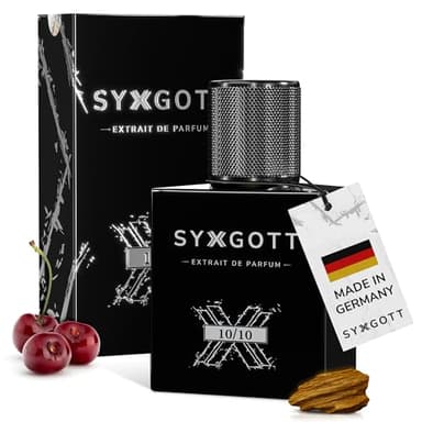 SYXGOTT 10/10 Männerparfum mit Pheromon Öl | Extrait de Parfum für Herren | Parfumprobe inklusive | Oud, Kirsche, intensiv | perfekter Frühling & Sommerduft