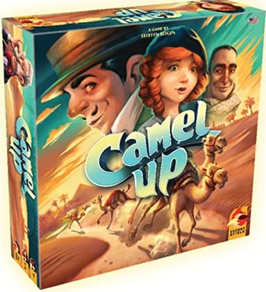 Plan B Games, Camel Up: 2nd Edition, Board Game, Ages 8+, 3-8 Players, 30-45 Minute Playing Time