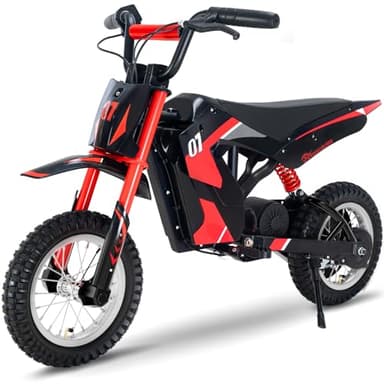 EVERCROSS EV12M Elektro Motorrad Kinder, Elektromotorrad mit 300W Motor, 3 Geschwindigkeitsmodus, 15KM Lange Reichweite, 12 Zoll Luftreifen, Moto Cross für Kinder Ab 110cm Körpergröße