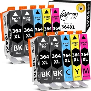 Smart Ink Kompatible Druckerpatronen als Ersatz für HP 364 XL 364XL 10 Multipack (4BK & 2C/M/Y) Patrone hoher Kapazität für HP Photosmart 5520 5510 5524 6520 5515 OfficeJet 4620 4622 DeskJet 3520