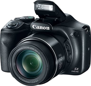 Canon PowerShot SX540 HS Digitalkamera (20,3 MPCMOS-Sensor, 50-Fach Ultrazoom, 100-fach ZoomPlus, WiFi, Full HD) schwarz