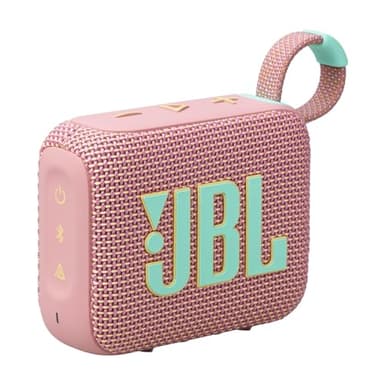 JBL Go 4 - Pink – Tragbare Bluetooth-Lautsprecher-Box mit JBL Pro Sound, tiefem Bass und Playtime-Boost-Funktion – Wasserfest und staubfest – 7 h Laufzeit