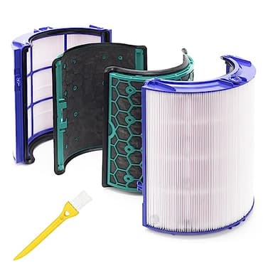 PRIMEBAG - Filter kompatibel mit Dyson Pure Cool TP04 DP04 Pure Hot+Cool HP04 Luftreiniger Heizlüfter Ersatzfilter mit Glasfaser Aktivkohle, Ersetzt 969048-05 968707-08 968708-08