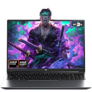 Tivique Gaming Laptop,Ryzen 7 H255,Bis zu 4,9 GHz,16GB Ram DDR5 4800MHz 512GB SSD,16 Zoll FHD Display Laptops,Gaming Notebook mit beleuchteter Tastatur,WiFi-6,Metallgehäuse