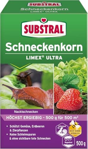Substral Schneckenkorn LIMEX Ultra, 500g für 500qm, hochwirksamer Schutz gegen Schnecken, für Obst, Gemüse & Zierpflanzen