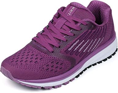 WHITIN Damen Turnschuhe Laufschuhe Leicht Joggingschuhe Frauen Walkingschuhe Lila Hallenschuhe rutschfest Joggingschuhe Sportschuhe Fitness Schuhe Sneakers Violett Größe 41