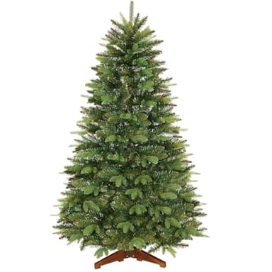 SHareconn Künstlicher Weihnachtsbaum 210cm,Hochwertige Äste aus 1463 PE&PVC und Einem Klappbaren Holzständer, Leichte Montage,Tannenbaum künstlich,ür die Weihnachtsdekoration Zuhause oder Büro