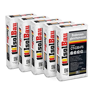 Isolbau Bodenausgleichsmasse 2-20mm CT-C20-F5-125 kg Selbstnivellierende Ausgleichsmasse für Bodenunterlagen im Innenbereich