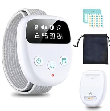 Kabelloser Bettnässer-Alarm mit Dual-Alarm-Modi, wiederaufladbare Töpfchentrainingshilfe für nächtliche Routinen