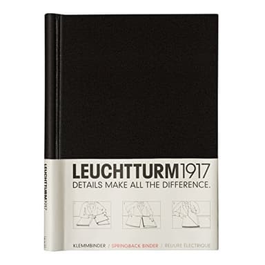 LEUCHTTURM1917 318056 Klemmbinder PEKA für 150 Blatt, schwarz