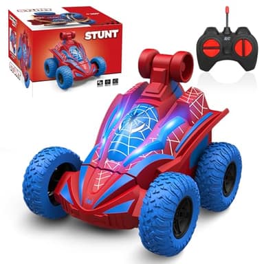 SHAREMI Ferngesteuertes Auto, 360° Drehung RC Stunt Autos Kinder Spielzeug ab 3 4 5 6 7 8 9 Jahre Junge Mädchen, Mini Monstertruck Ferngesteuert Kinderspielzeug Geschenk Weihnachten Geburtstags