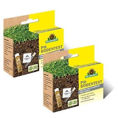 Neudorff pH Bodentest für 16 Anwendungen – Zur einfachen und schnellen Ermittlung des pH-Wertes von Kulturböden und des Kalkbedarfs, 2 Sets