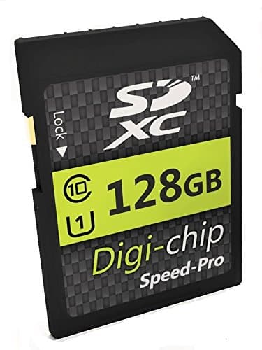 Digi Chip SDXC-Speicherkarte, Klasse 10, für Kodak PixPro FZ55, FZ45, AZ901, AZ652, AZ405, AZ255 Digitalkameras, 128 GB