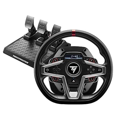 Thrustmaster T248, Rennlenkrad und Magnetische Pedale, PS5, PS4, PC, HYBRID DRIVE, Magnetische Schaltwippen, Dynamisches Force Feedback, Display mit Renninformationen