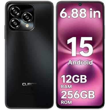 CUBOT A40(2025) Android 15 Smartphone Ohne Vertrag, 6.88" HD+120Hz Handy Ohne Vertrag, 12GB+256GB/1TB Handy Günstig, 48MP+16MP, 5100mAh Simlockfreie Handys, 4G Dual SIM/Face ID/NFC/Dual Lutsprecher