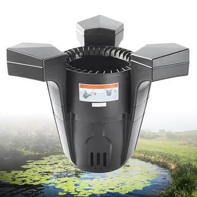 Teichskimmer mit Pumpe - 43W/70W Absaugung zur automatischen Oberflächenabsaugung - Ideal für Pools, Teiche, Seen - Gartenklärer
