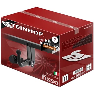 STEINHOF NEU Anhängerkupplung AHK starr kompatibel mit Seat Alhambra 05.2000-09.2012 mit 7-polig Universal-Elektrosatz