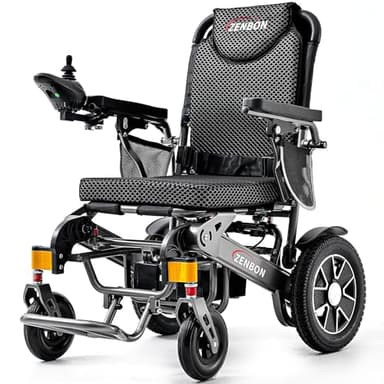 Elektrischer Rollstuhl Faltbar Leicht 35KM: Elektrische Rollstühle für Senioren mit Automatische Klappfunktion - 700W Elektrorollstuhl mit Höhenverstellbare Fußstütze bis 150KG (Silber Schwarz)