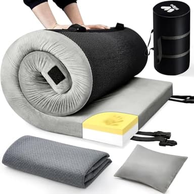 Willpo CertiPUR-US Memory Foam Camping Mattress (183 * 61 * 6 cm)