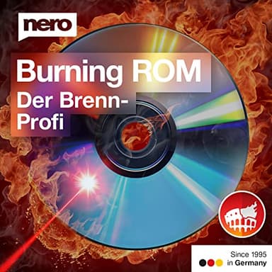 Nero Das Original | Nero Burning ROM 2026 | Brennprogramm | Brennen, Kopieren, Sichern, Rippen | CD DVD Brenner Software | Unlimitierte Lizenz | 1 PC | Windows 11 / 10 / 8 / 7