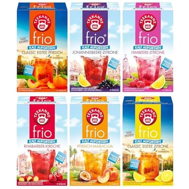 Teekanne frio 6er Früchte Pack mit allen 6 Früchteesorten (6 x 45 g)