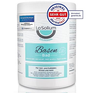 LaSolium Basenbad, Basisches Badesalz zur Entsäuerung, DERMATEST SEHR GUT, 650g