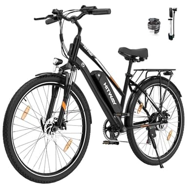 HITWAY E Bike 28 Zoll, Elektrofahrrad Pedelec für Damen und Herren, E-Fahrrad mit 36V 12Ah/13Ah Wechselakku, 250W Motor, 7 Gang Schaltung,StVZO Citybike Electric Bike Ebike Reichweite bis zu 35-90km