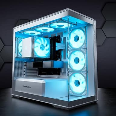 GameMachines Fury Snow Edition - Gaming PC - AMD Ryzen 7 5700X - GeForce RTX 5060Ti 16GB - 1TB SSD - 32GB DDR4 - WLAN - Win 11 Pro