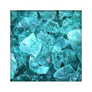 Kieskönig 20 kg Glasbrocken Glasbruch Glassteine Glas Gabione 60-120 mm Farbe Türkis