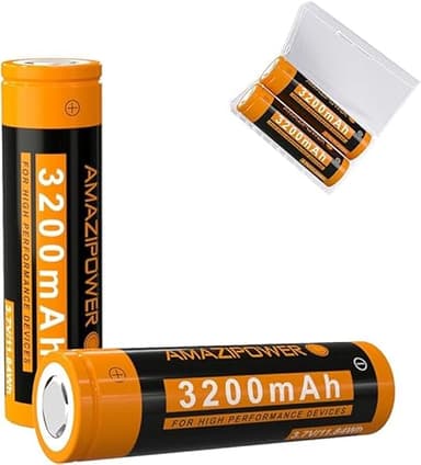 3,7 Volt Wiederaufladbarer Akku，3200mAh NiMH Batterie Hohe Kapazität Batterien für LED Stirnlampe,Ferngesteuertes Auto HW