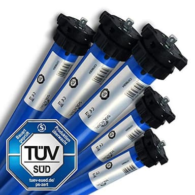 Sol Royal Rolladenmotor 45kg Zugkraft 20Nm Rollladen Motor TÜV zertifiziert für 60mm Achtkantwelle (SW60) – Elektromechanischer Rollladenantrieb Rohrmotor sehr leise & wartungsfrei – SolTec M45