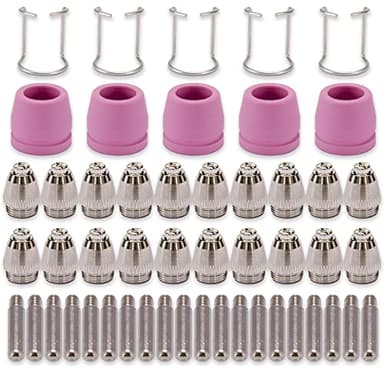 SG-55 AG-60 WSD-60 Plasmaschneider, Schneidbrenner, Düsen, Verbrauchsmaterialien-Set, 50 Stück