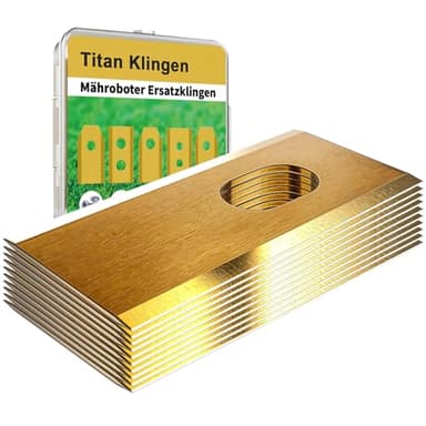 30-teiliges Set hochwertiger Titan-Schneidmesser für Dreame A1, A1 Pro, A1 Ultra, A2, M1, M2 Rasenmähroboter, DIN EN 50636-2-107 geprüft, scharf, langlebig, rostfrei & leise, mit Aufbewahrungsbox