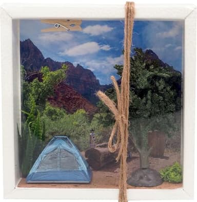 ZauberDeko Geldgeschenk Verpackung Camping Zelten Berge Gutschein Urlaub Reise Geschenk Geburtstag