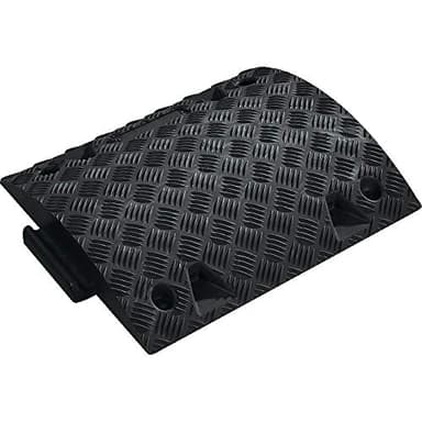 WEMAS Bodenschwelle 5-10 km/h, Mittelstück Temposchwelle, sch., 50 x 42,5 x 7,5 cm, Art.-Nr. 390.069112.01.00 | Bremsschwelle | Temposchwelle | Fahrbahnschwelle