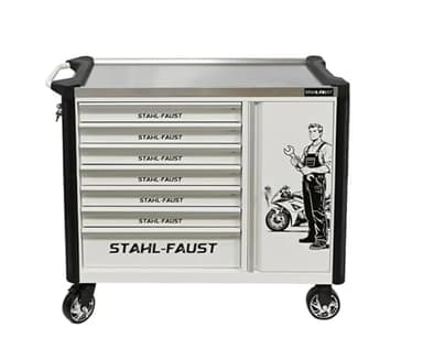 Stahl-Faust Profi Werkstattwagen XXL Limited Edition White