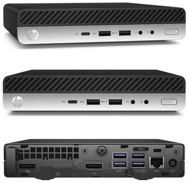 HP 18cm Silent Mini-PC Business Office Multimedia Computer mit 3 Jahren Garantie! | Intel®Pentium® 4400T 2x2.90GHz | 8GB DDR4 | 256 GB SSD | USB3 | Windows 11 Prof. 64-Bit | #7297