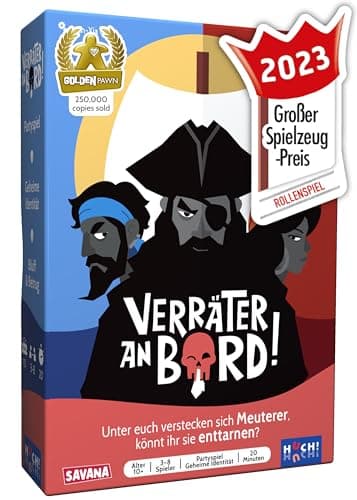 SAVANA Verräter an Bord - Bluffen, Strategie, Spaß, & Verrat | Kartenspiel für Jugendliche & Erwachsene | 3-8 Spieler | Ab 10 Jahren | Gesellschaftsspiel für Familie & Freunde