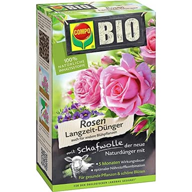 Compo Bio Rosen Langzeit-Dünger mit Schafwolle 750g